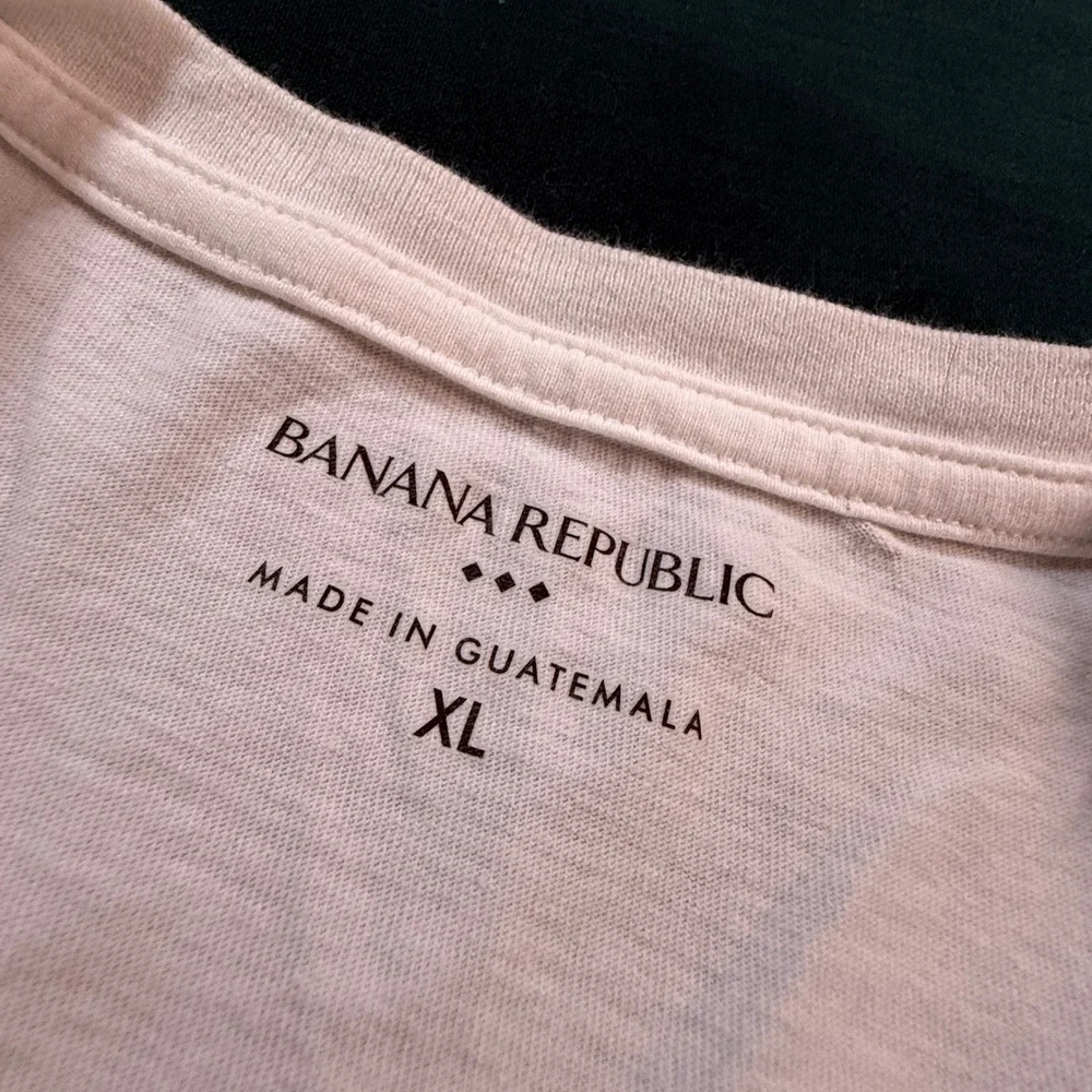 Banana Republic Vintage Bike Graphic T-Shirt Cycling Club‎ Stripe Tee XL